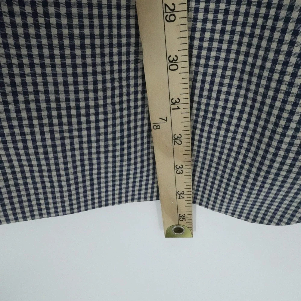 Orvis‎ Blazer Mens 52L Blue Gingham Check Sport Coat Business Casual Office